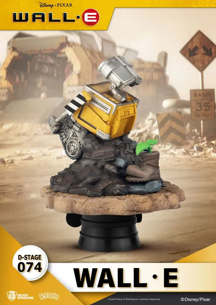 Wall-E D-Stage Wall-E PVC Diorama szobor figura 14 cm termékfotó