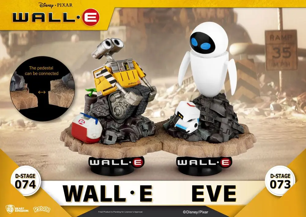 Wall-E D-Stage Wall-E PVC Diorama szobor figura 14 cm termékfotó
