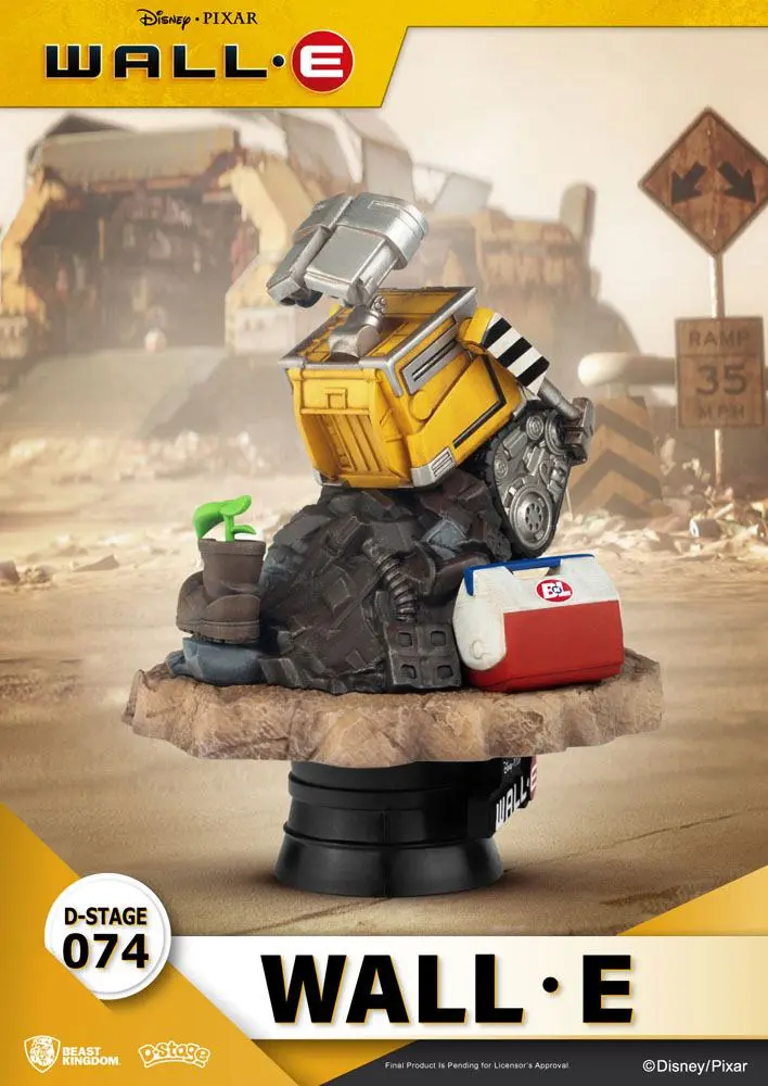Wall-E D-Stage Wall-E PVC Diorama szobor figura 14 cm termékfotó