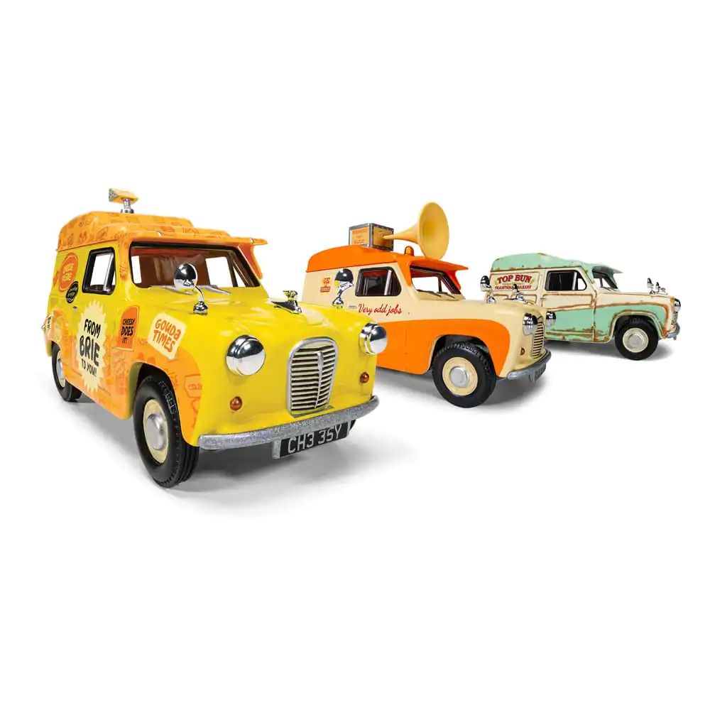 Wallace &amp; Gromit Die Cast Model 1/43 Austin A35 Van Collection - Cheese Please!, Top Bun, Spick &amp; Spanmobile termékfotó