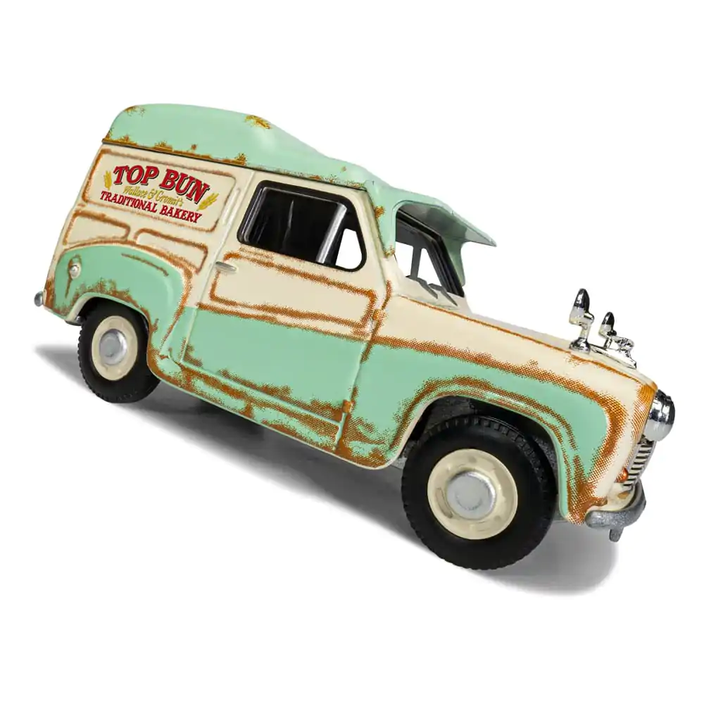 Wallace &amp; Gromit Die Cast Model 1/43 Austin A35 Van Collection - Cheese Please!, Top Bun, Spick &amp; Spanmobile termékfotó