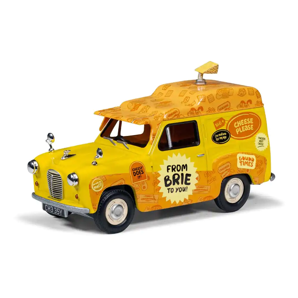 Wallace &amp; Gromit Die Cast Model 1/43 Austin A35 Van Collection - Cheese Please!, Top Bun, Spick &amp; Spanmobile termékfotó