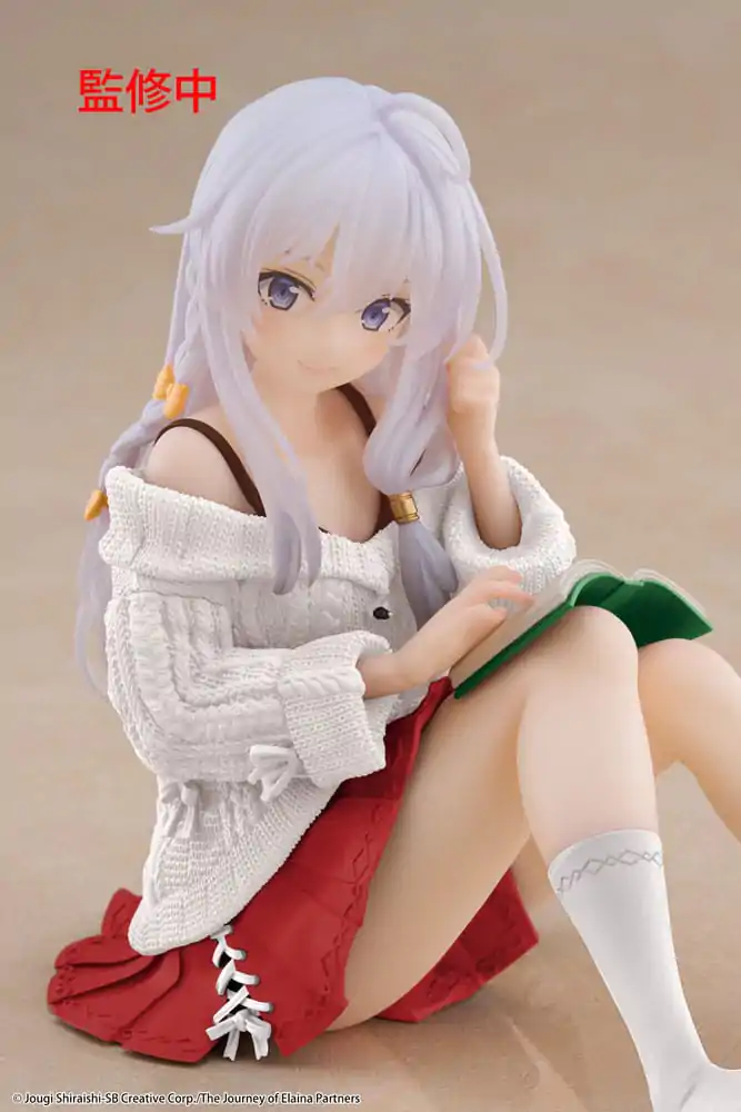 Wandering Witch: The Journey of Elaina Desktop Cute Figure Elaina Casual Clothes Ver. Renewal PVC szobor figura 13 cm    termékfotó