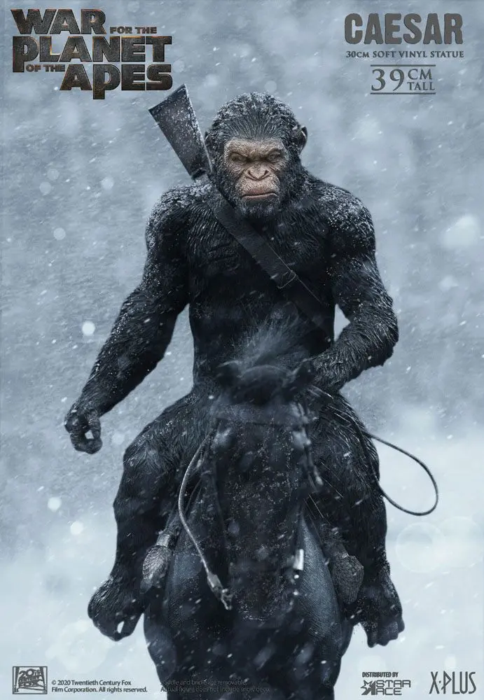War for the Planet of the Apes Caesar with Gun Soft Vinyl szobor figura 39 cm termékfotó