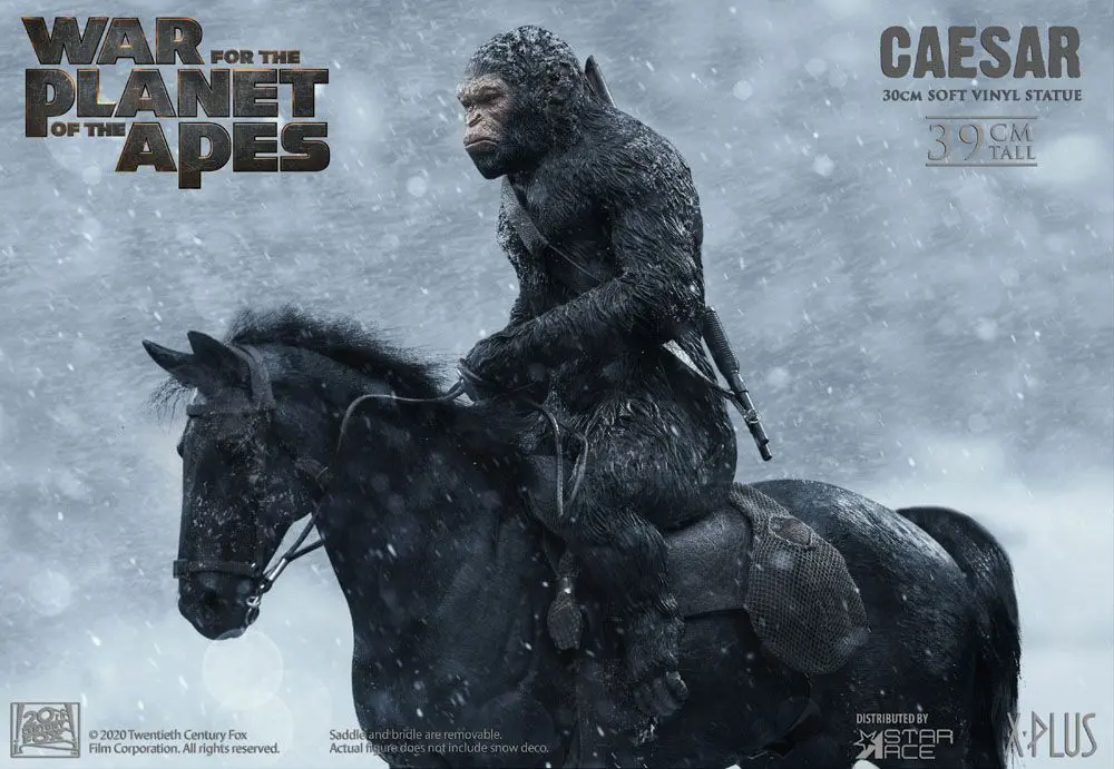 War for the Planet of the Apes Caesar with Gun Soft Vinyl szobor figura 39 cm termékfotó