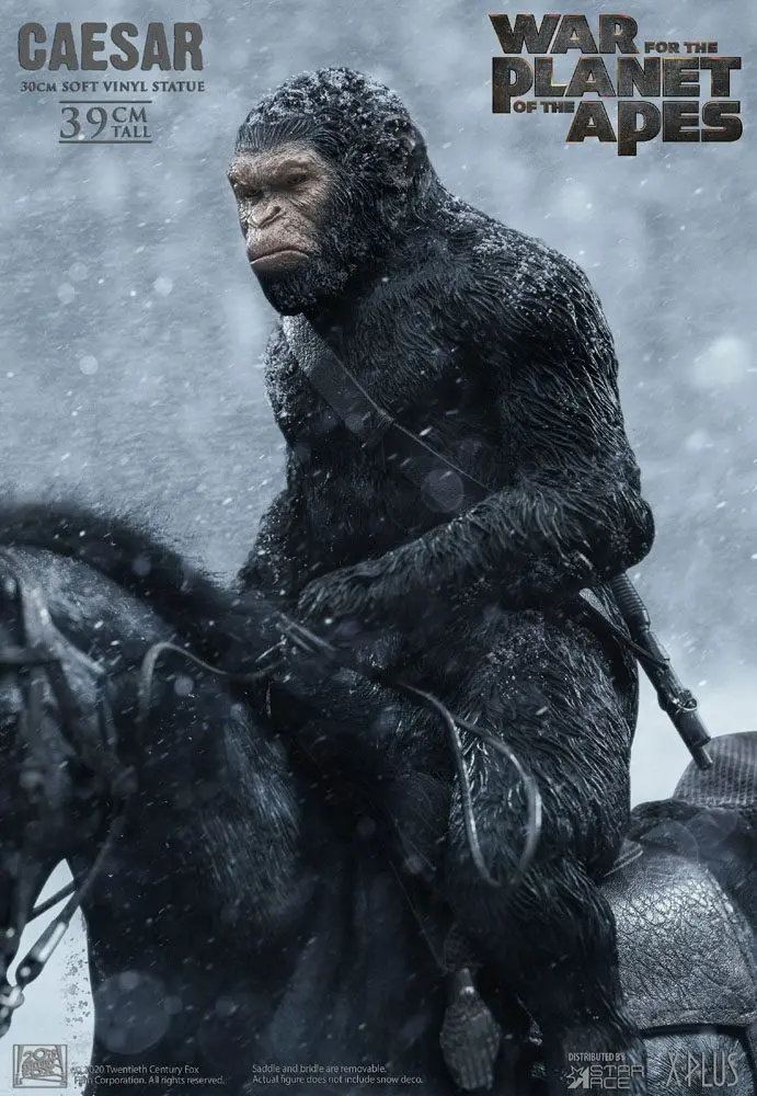 War for the Planet of the Apes Caesar with Gun Soft Vinyl szobor figura 39 cm termékfotó