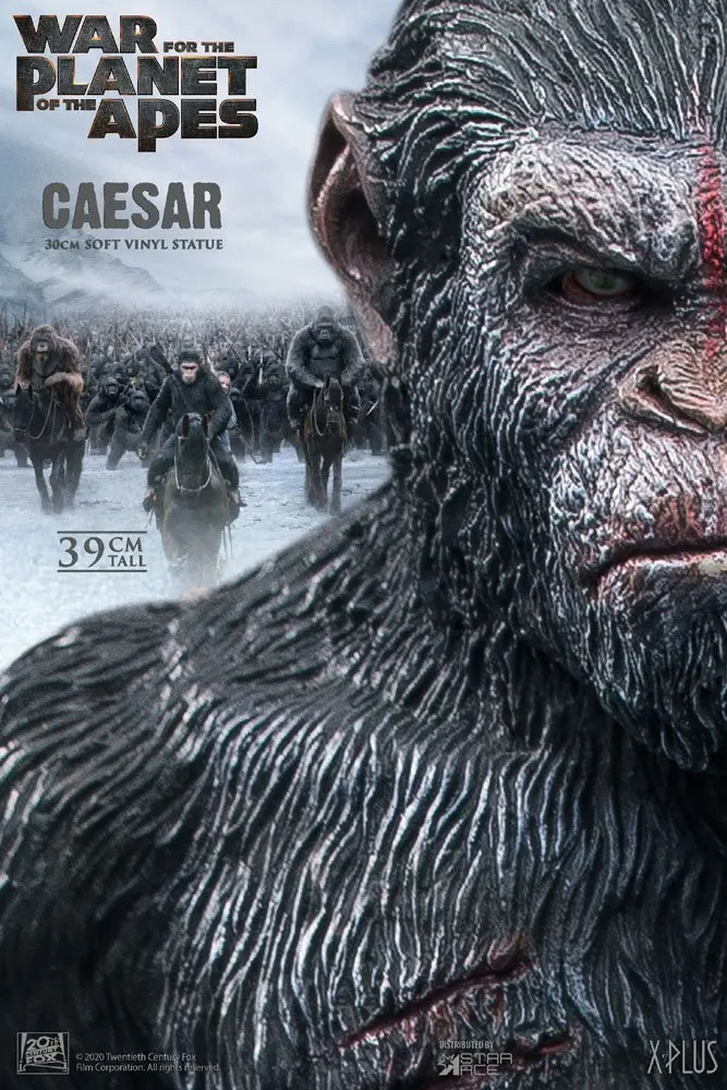 War for the Planet of the Apes Caesar with Gun Soft Vinyl szobor figura 39 cm termékfotó
