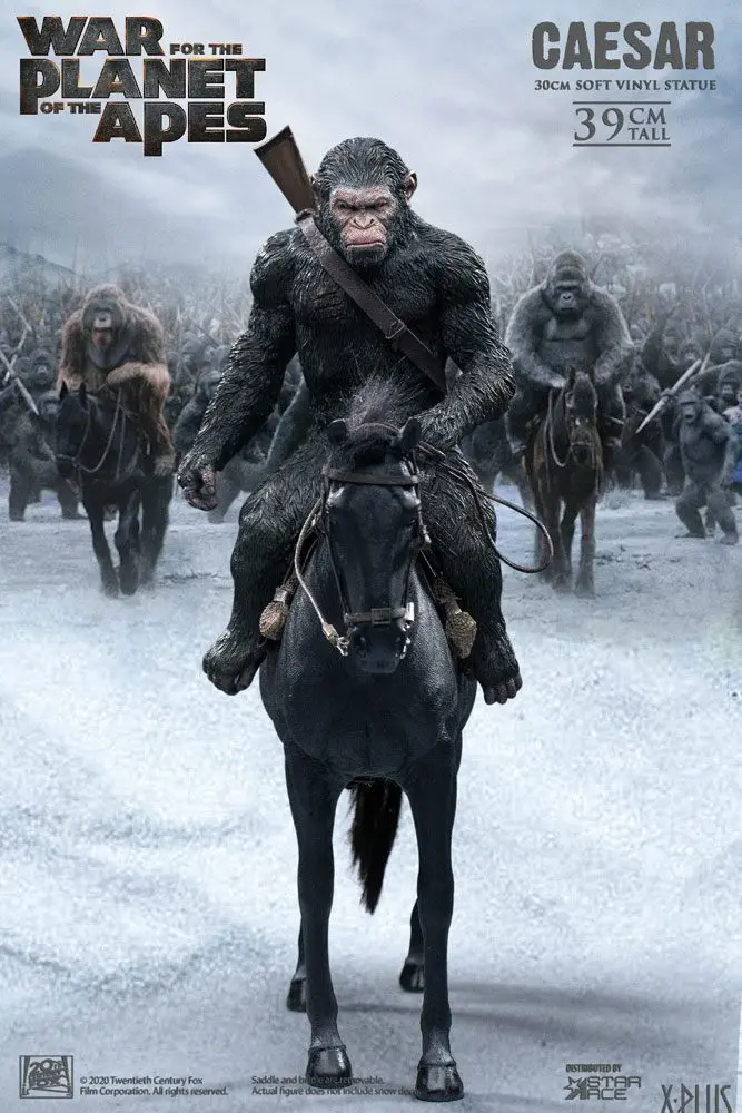 War for the Planet of the Apes Caesar with Gun Soft Vinyl szobor figura 39 cm termékfotó