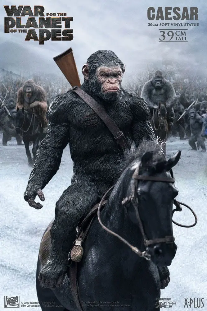 War for the Planet of the Apes Caesar with Gun Soft Vinyl szobor figura 39 cm termékfotó