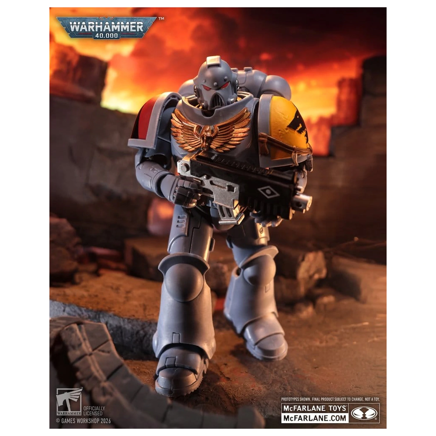 Warhammer 40,000 akciófigura Grey Hunter (Space Wolves) 18 cm termékfotó
