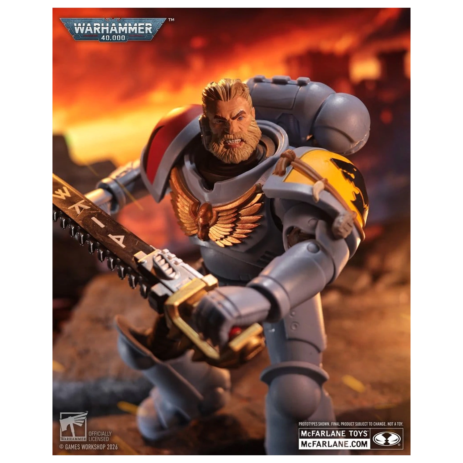 Warhammer 40,000 akciófigura Grey Hunter (Space Wolves) 18 cm termékfotó