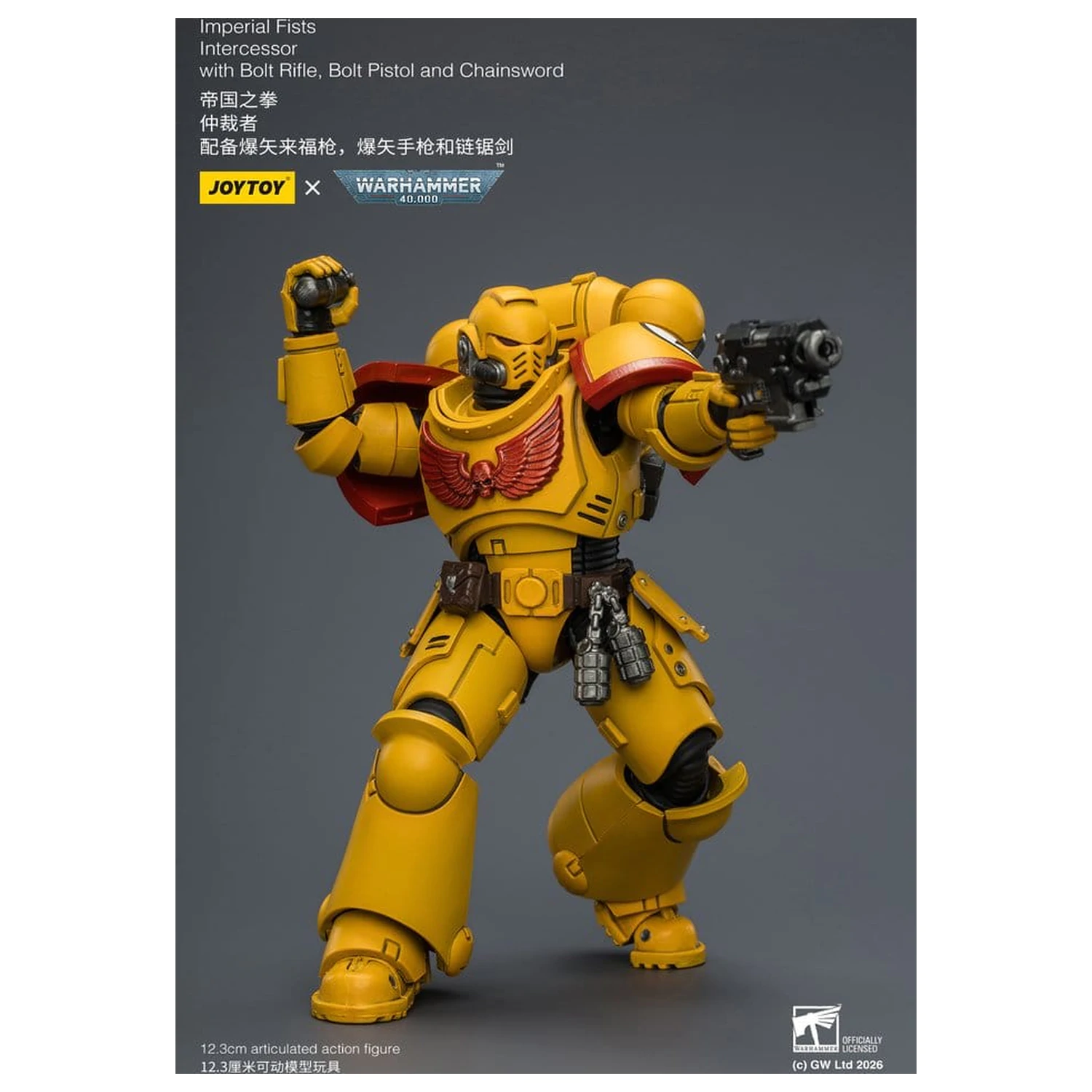 Warhammer 40,000 akciófigura Imperial Fists Intercessor 12 cm termékfotó