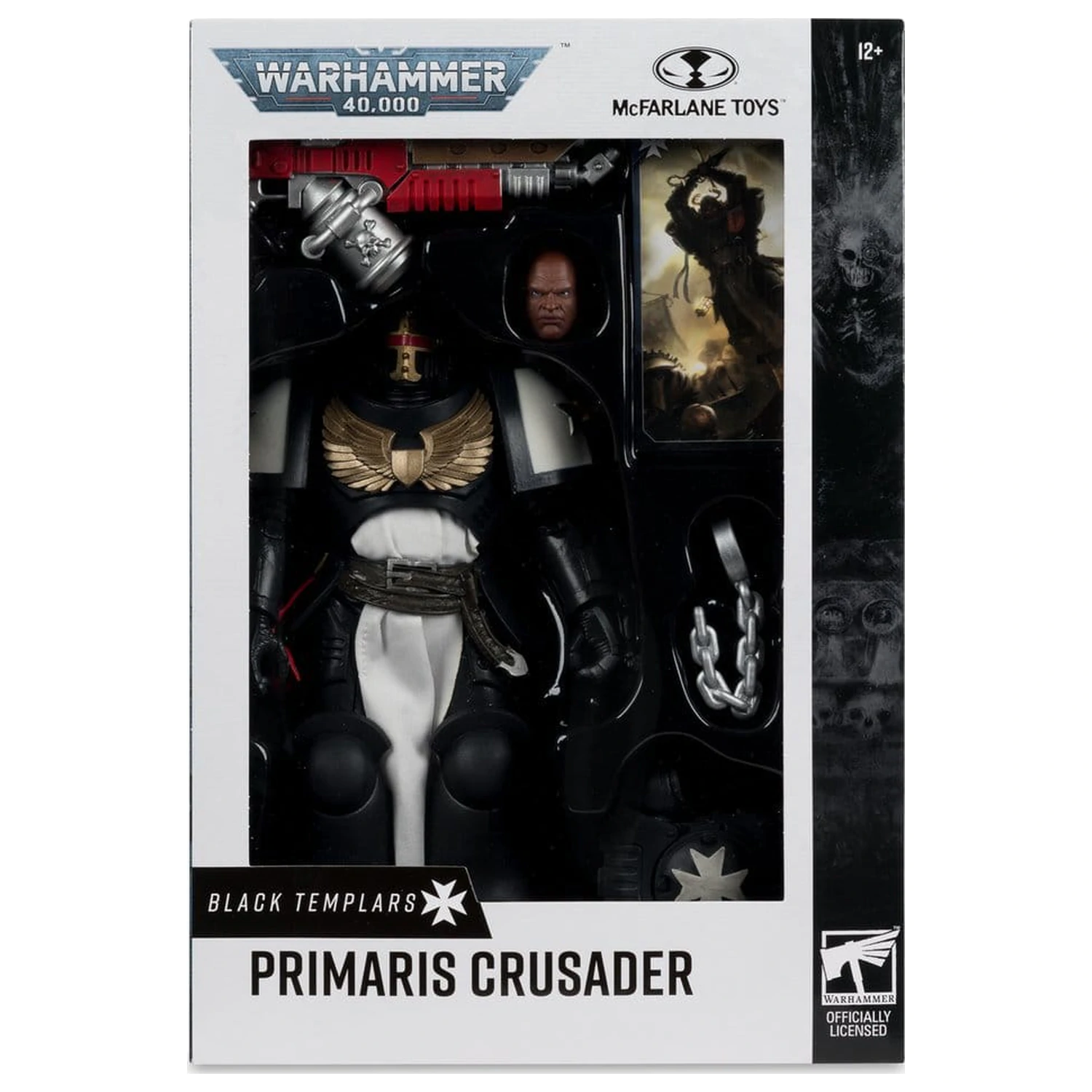 Warhammer 40,000 akciófigura Primaris Crusader (Black Templars) 18 cm termékfotó