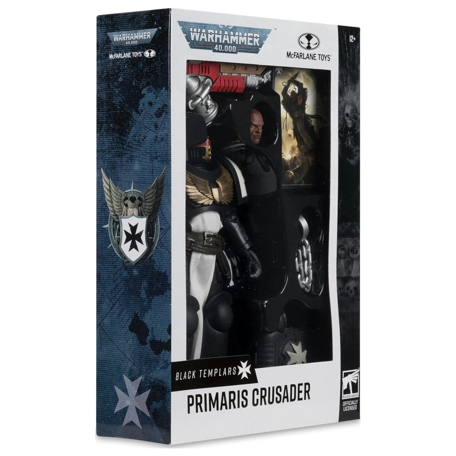 Warhammer 40,000 akciófigura Primaris Crusader (Black Templars) 18 cm termékfotó