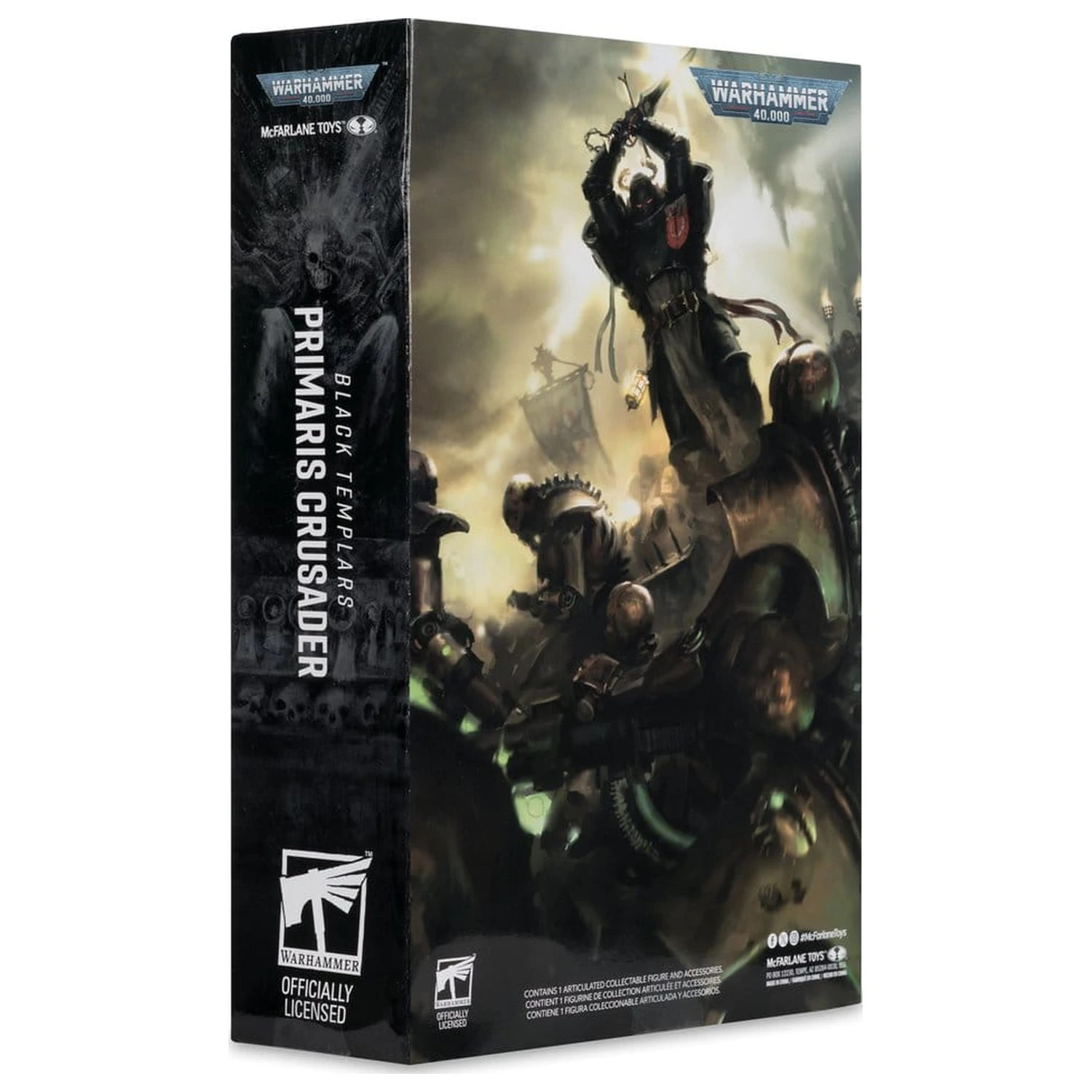 Warhammer 40,000 akciófigura Primaris Crusader (Black Templars) 18 cm termékfotó