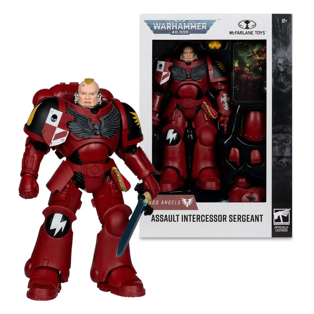 Warhammer 40,000 Assault Intercessor Sergeant (Blood Angel) akciófigura 18 cm termékfotó