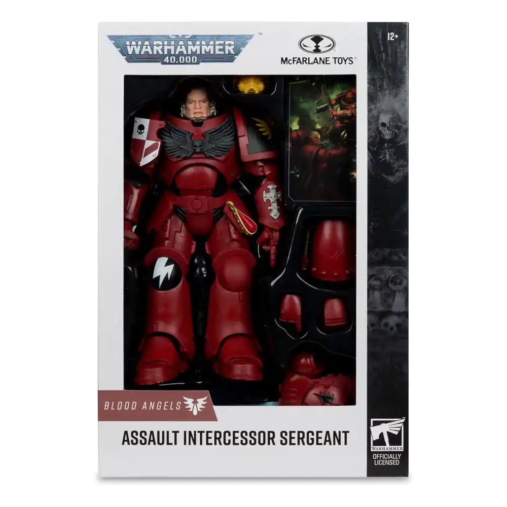 Warhammer 40,000 Assault Intercessor Sergeant (Blood Angel) akciófigura 18 cm termékfotó