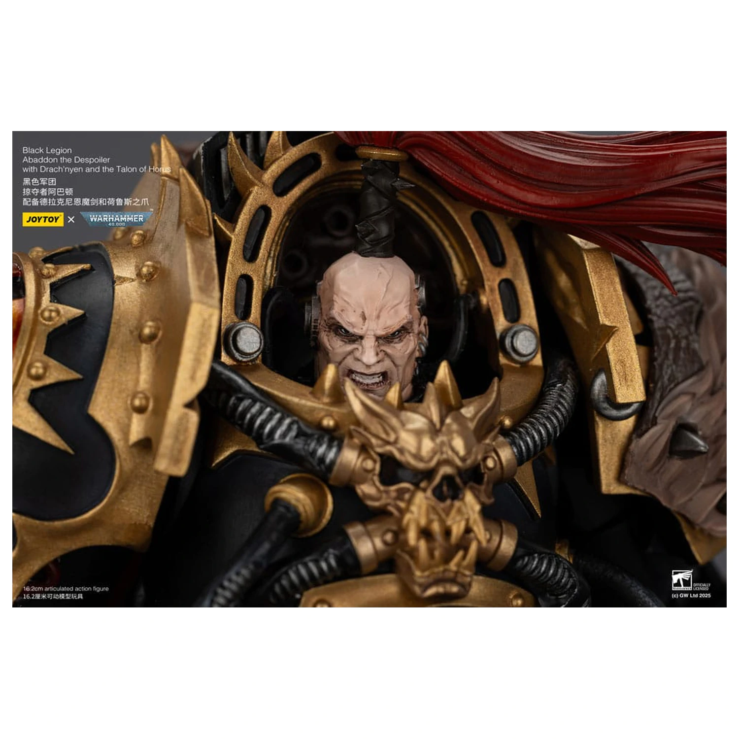 Warhammer 40,000 Black Legion Abaddon the Despoiler with Drach'nyen and the Talo akciófigura 16 cm termékfotó