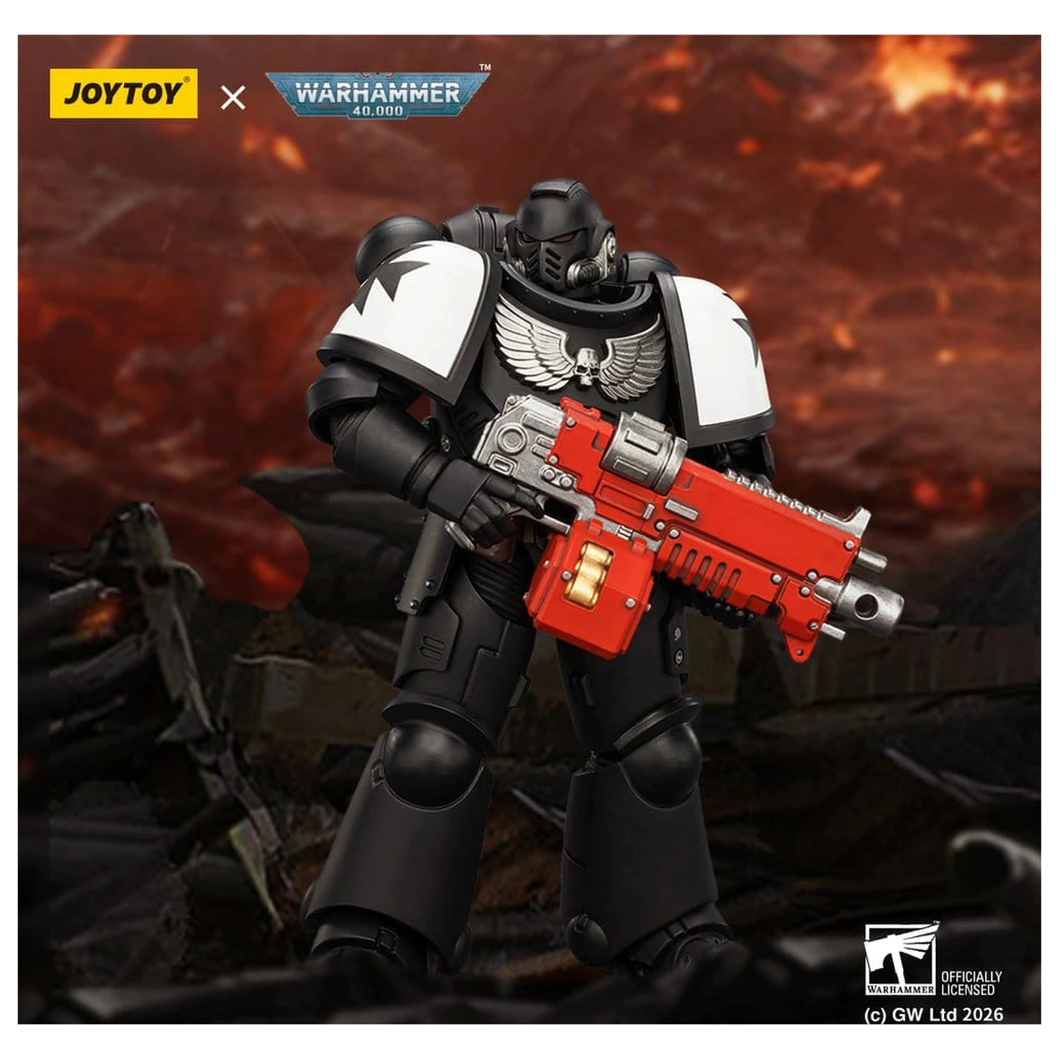 Warhammer 40,000 Black Templars Intercessor akciófigura 12 cm termékfotó