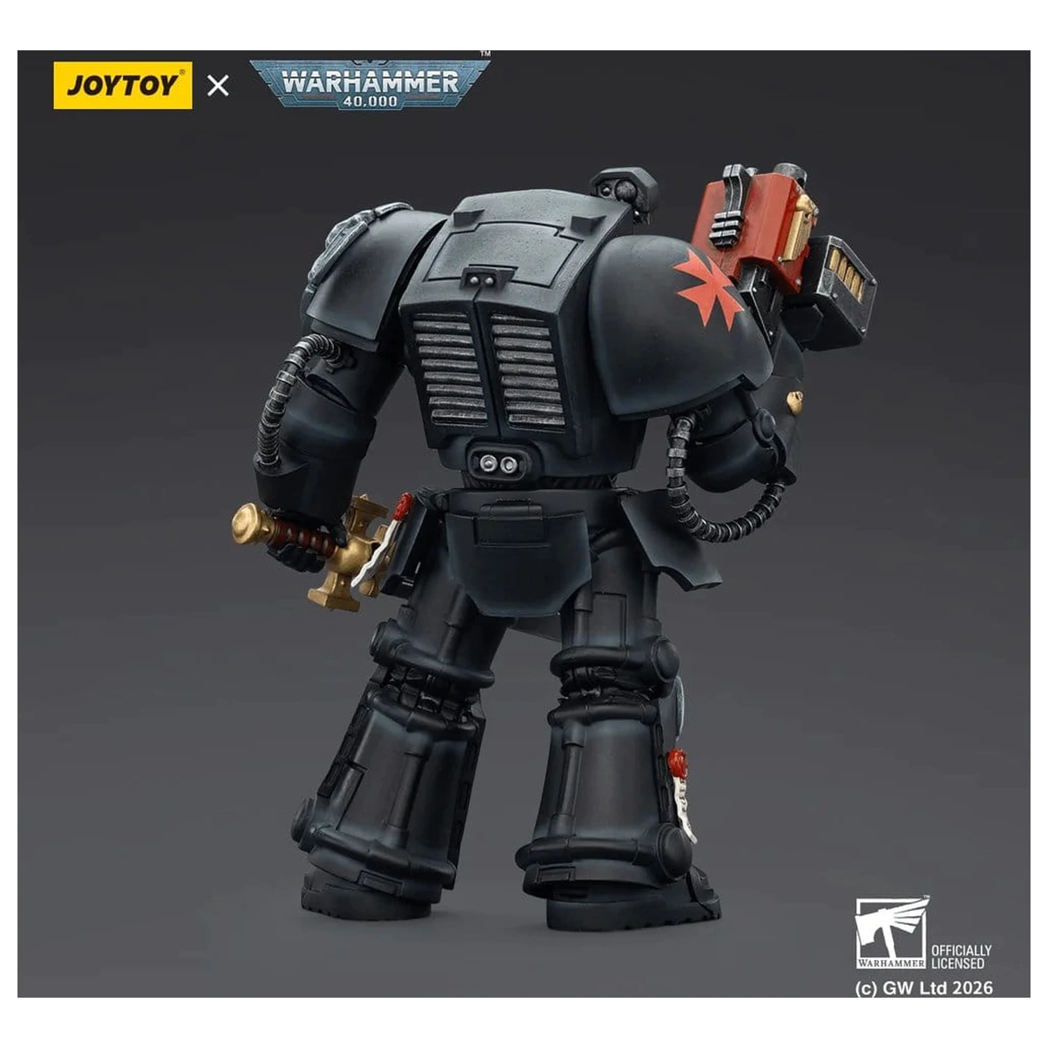 Warhammer 40,000 Black Templars Terminator 1 with Power Sword and Storm Bolter akciófigura 14 cm termékfotó