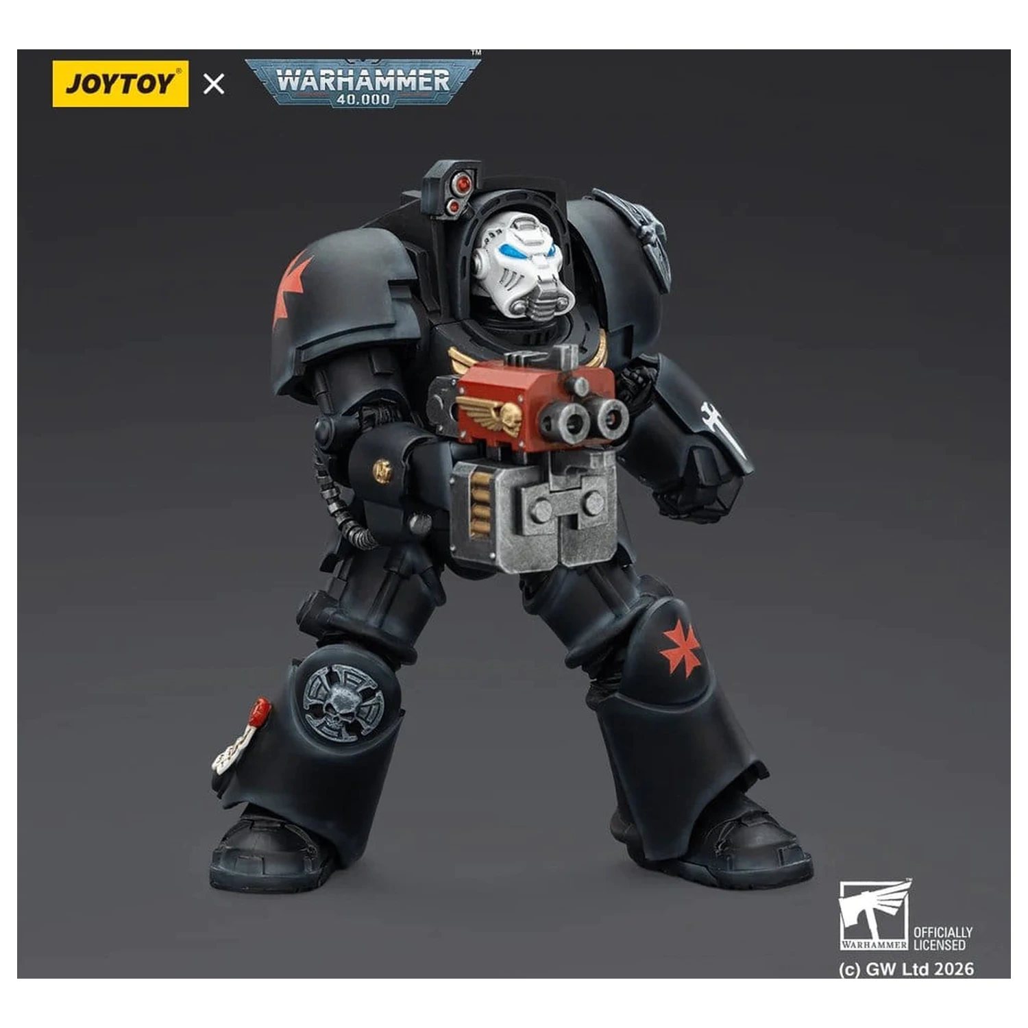 Warhammer 40,000 Black Templars Terminator 2 with Power Fist and Storm Bolter akciófigura 14 cm termékfotó