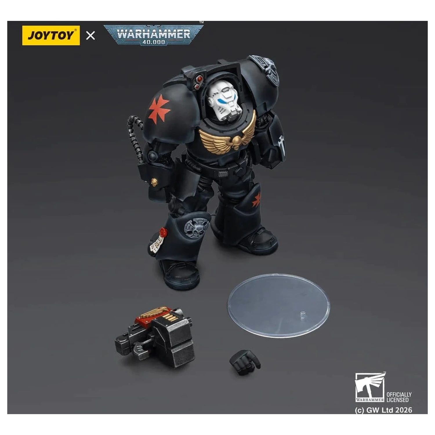 Warhammer 40,000 Black Templars Terminator 2 with Power Fist and Storm Bolter akciófigura 14 cm termékfotó