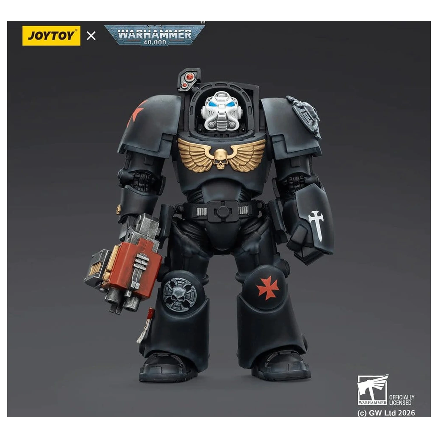 Warhammer 40,000 Black Templars Terminator 2 with Power Fist and Storm Bolter akciófigura 14 cm termékfotó