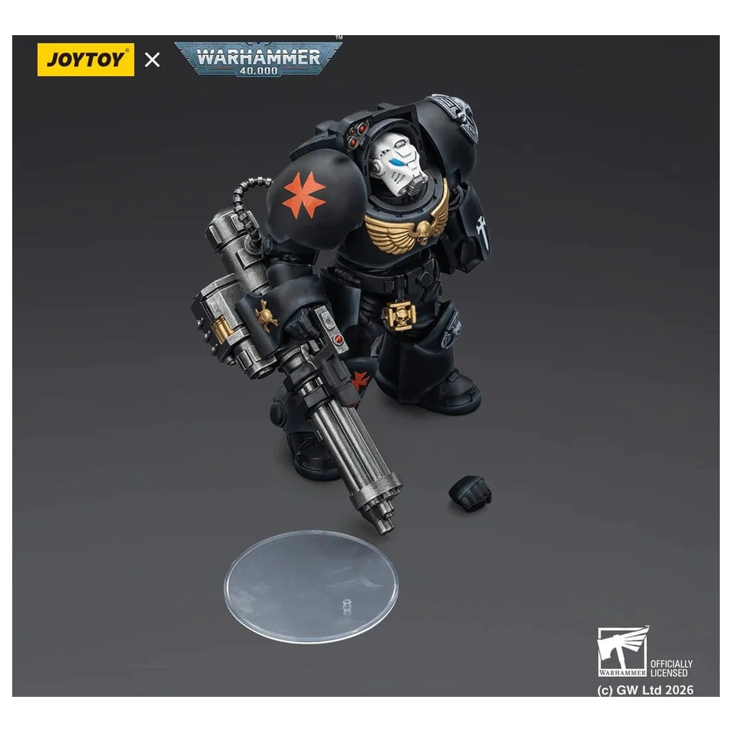 Warhammer 40,000 Black Templars Terminator 3 with Power Fist and Assault Cannon akciófigura 14 cm termékfotó
