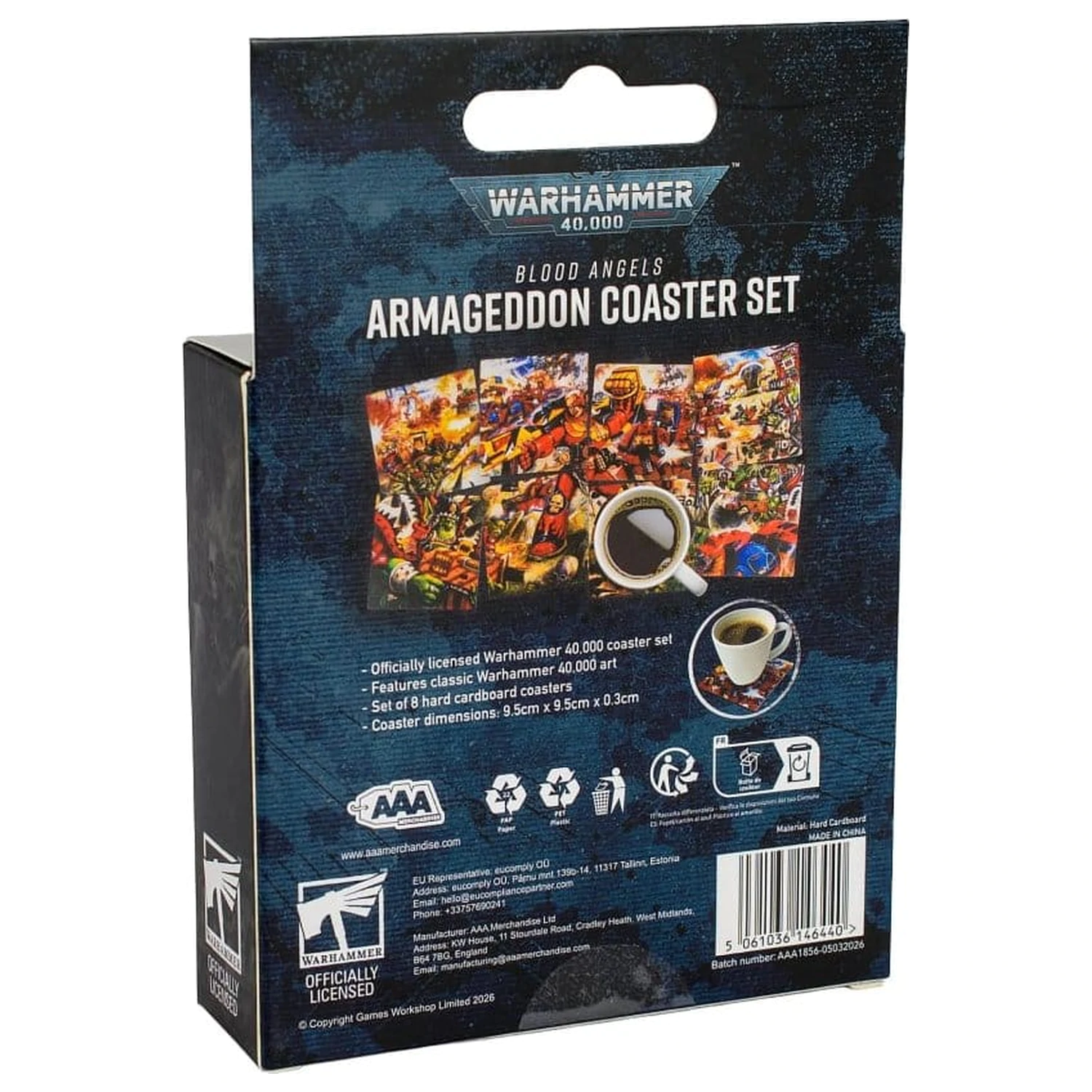 Warhammer 40,000 Blood Angels Armageddon poháralátét csomag 15 cm termékfotó