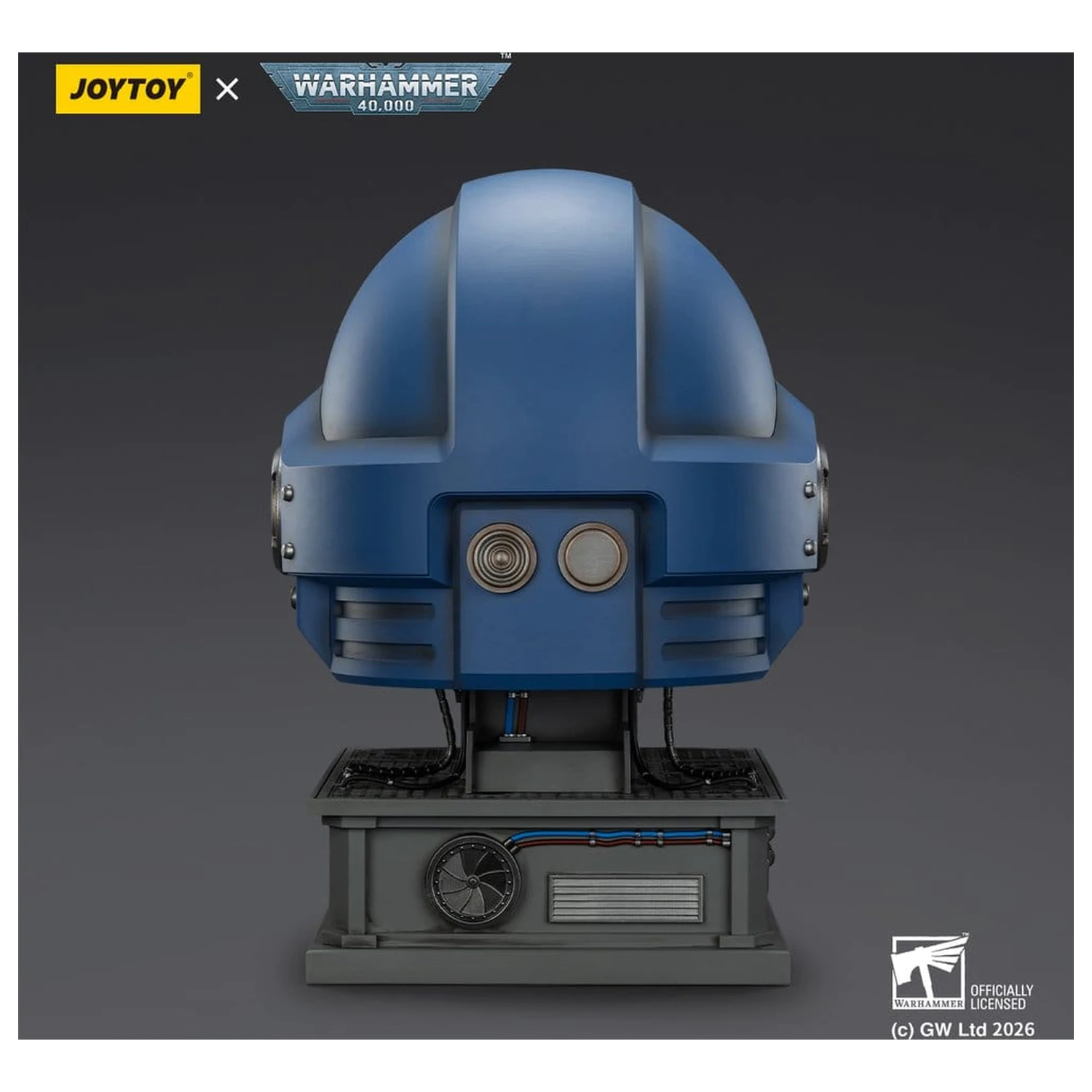 Warhammer 40,000 Captain MkX sisak és állvány Ultramarines 44 cm termékfotó