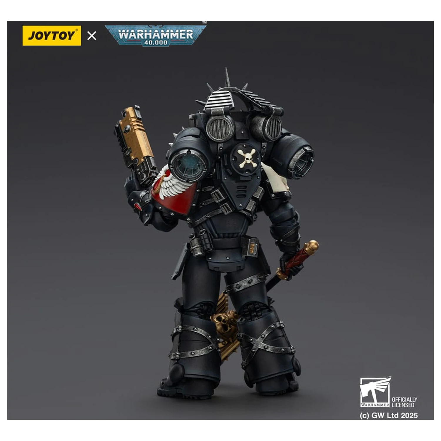 Warhammer 40,000: Combat Patrol Blood Angels Lemartes With Jump Pack Blood Crozius and Absolver Bolt Pistol akciófigura 12 cm termékfotó