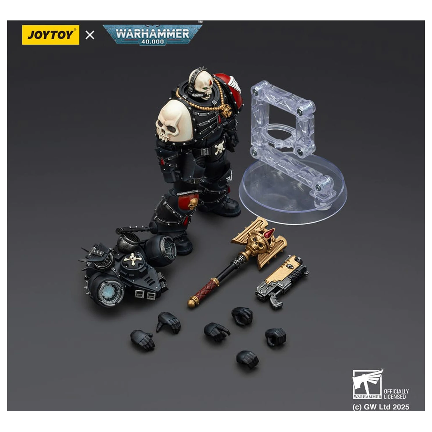 Warhammer 40,000: Combat Patrol Blood Angels Lemartes With Jump Pack Blood Crozius and Absolver Bolt Pistol akciófigura 12 cm termékfotó