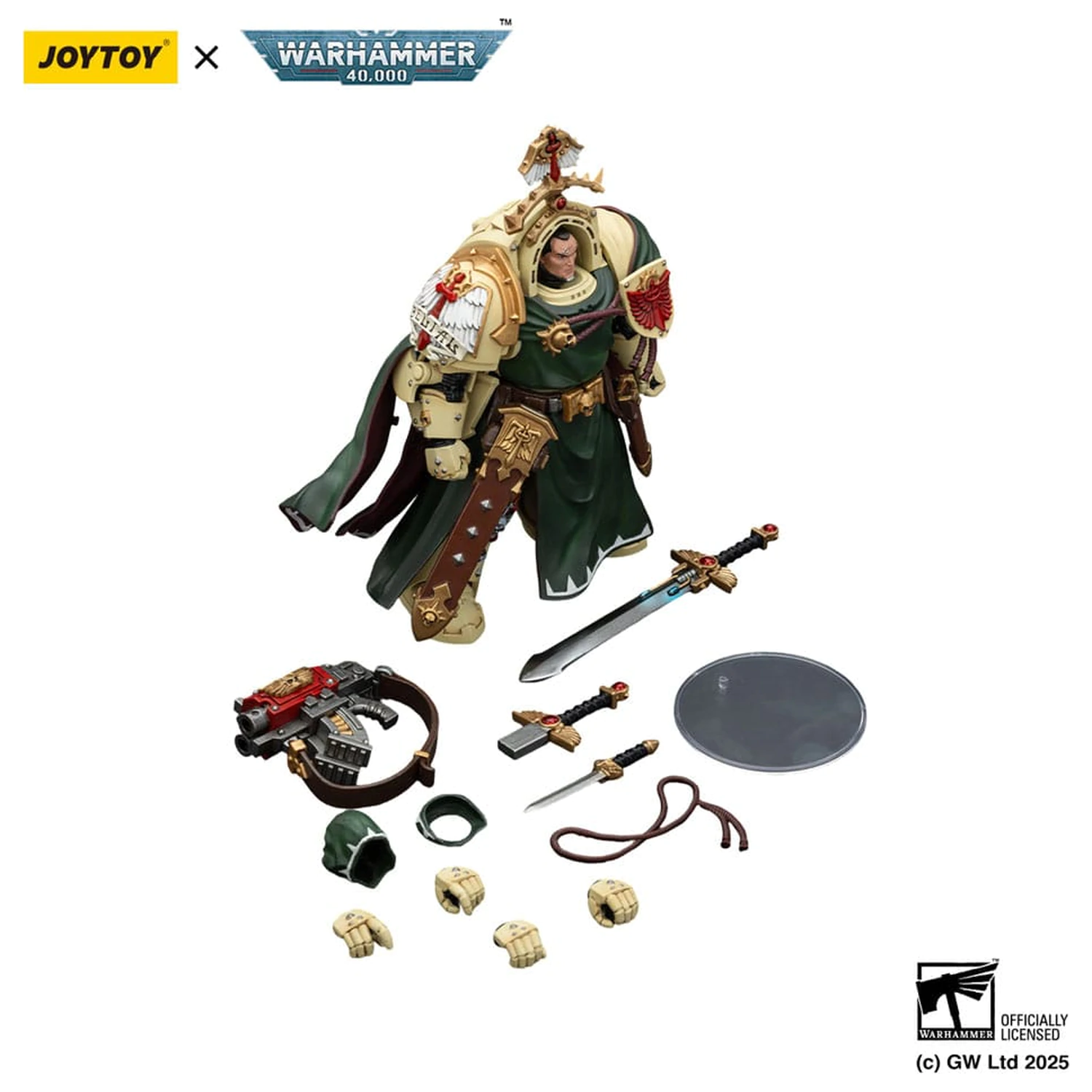 Warhammer 40,000: Dark Angels Belial Grand Master of The Deathwing With the Sword of Silence and Storm Bolter akciófigura 14 cm termékfotó
