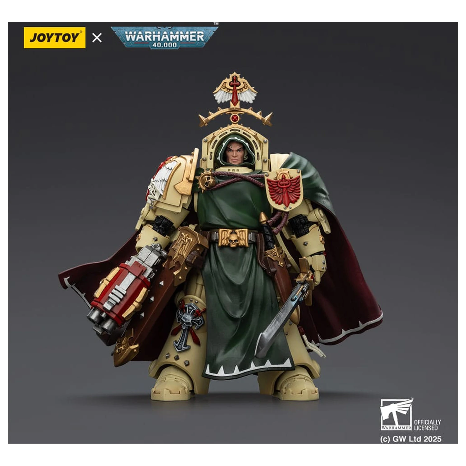 Warhammer 40,000: Dark Angels Belial Grand Master of The Deathwing With the Sword of Silence and Storm Bolter akciófigura 14 cm termékfotó