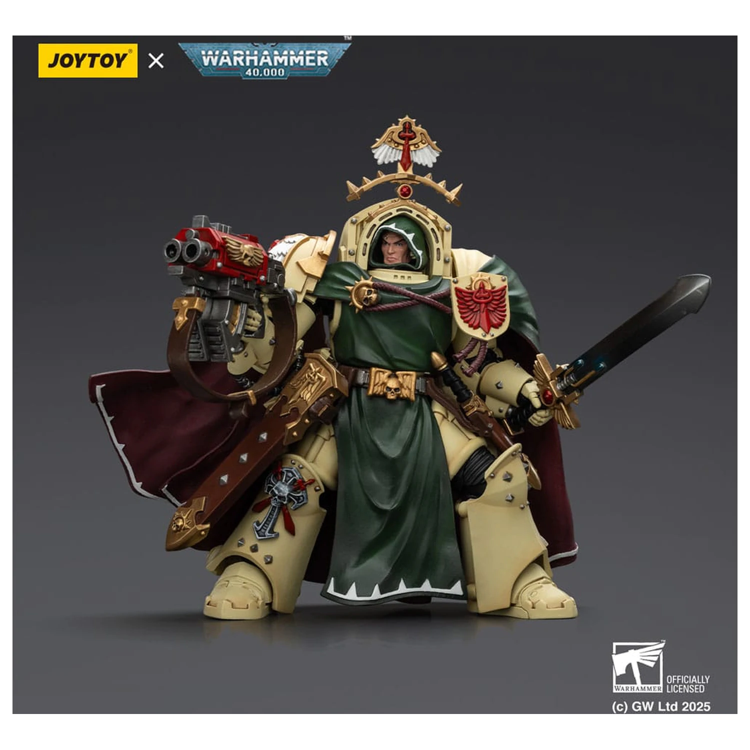 Warhammer 40,000: Dark Angels Belial Grand Master of The Deathwing With the Sword of Silence and Storm Bolter akciófigura 14 cm termékfotó