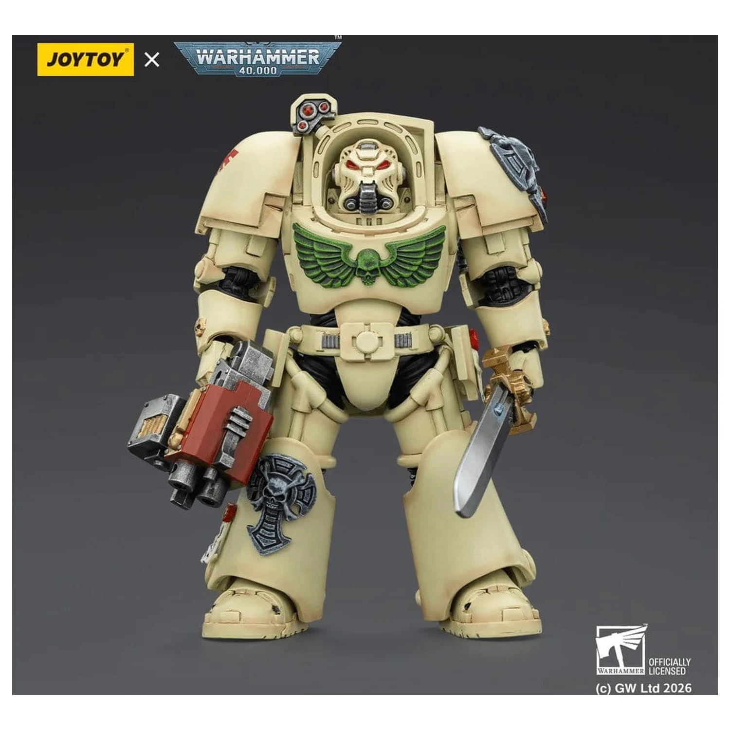 Warhammer 40,000 Dark Angels Deathwing Terminator 1 with Power Sword and Storm Bolter akciófigura 14 cm termékfotó