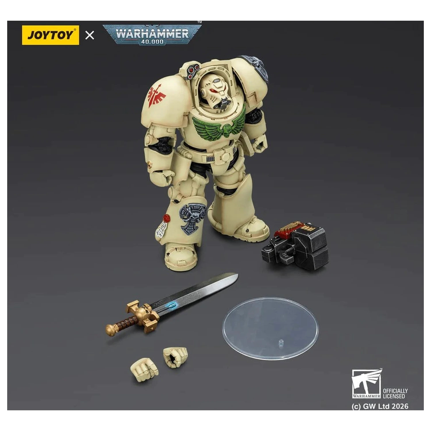 Warhammer 40,000 Dark Angels Deathwing Terminator 1 with Power Sword and Storm Bolter akciófigura 14 cm termékfotó