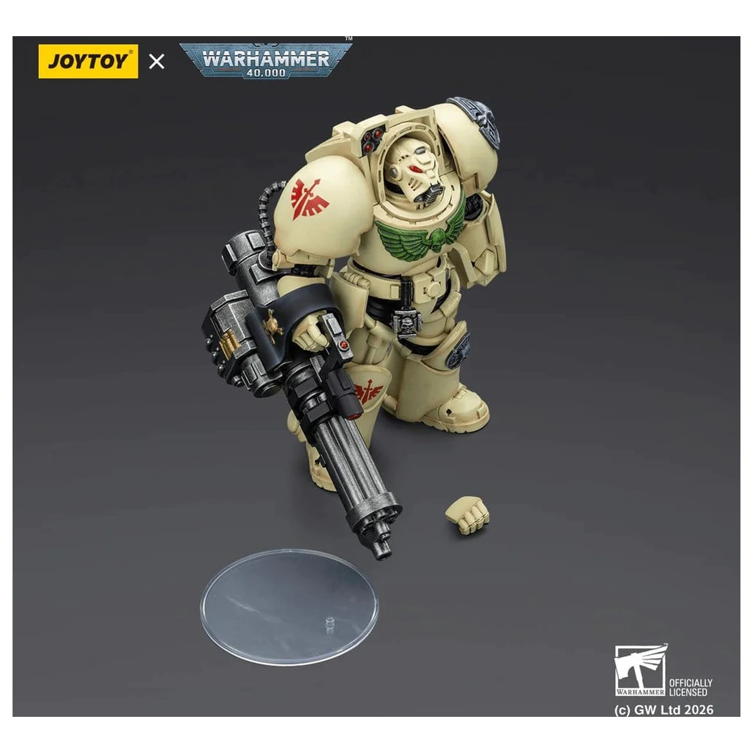 Warhammer 40,000 Dark Angels Deathwing Terminator 3 with Power Fist and Assault Cannon akciófigura 14 cm termékfotó