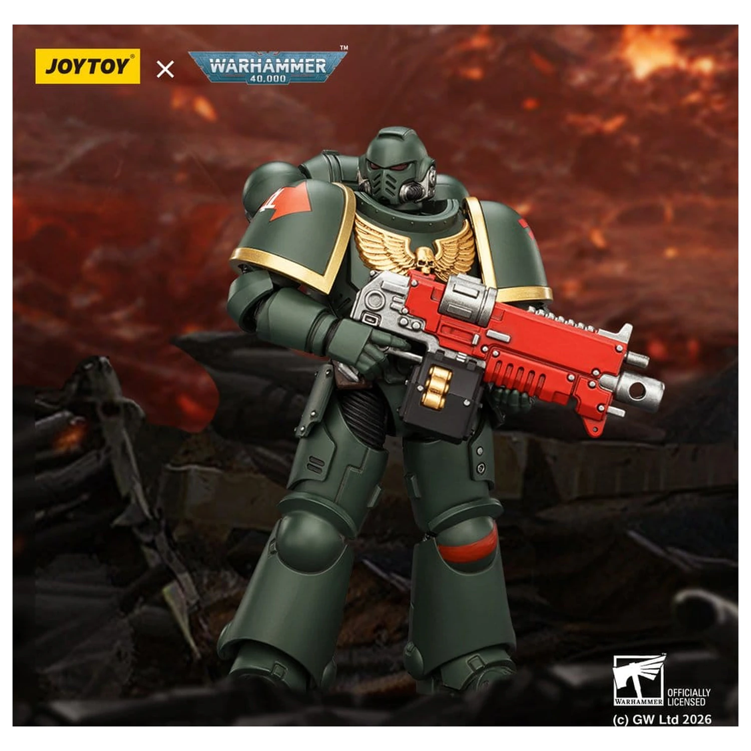 Warhammer 40,000 Dark Angels Intercessor akciófigura 12 cm termékfotó