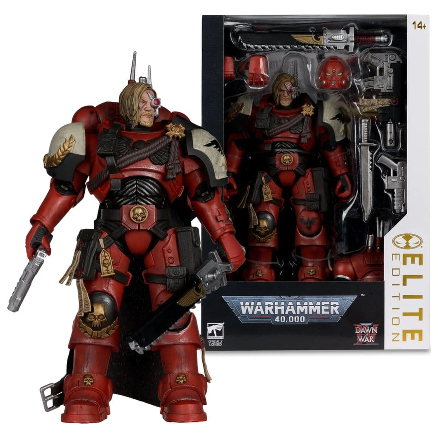 Warhammer 40,000 Dawn of War McFarlane Elite Edition akciófigura Captain Cyrus (Dawn of War 4) 20 cm termékfotó