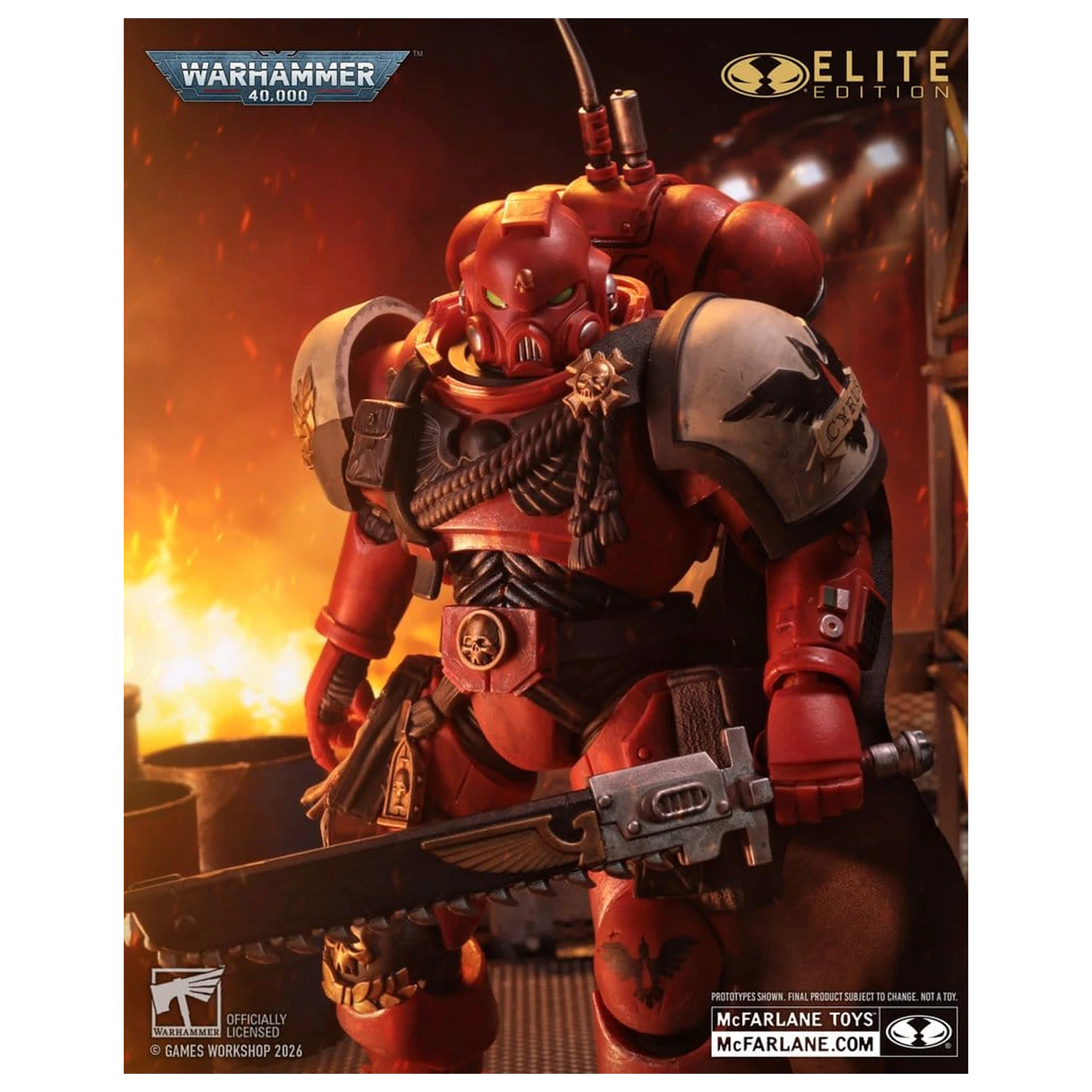 Warhammer 40,000 Dawn of War McFarlane Elite Edition akciófigura Captain Cyrus (Dawn of War 4) 20 cm termékfotó