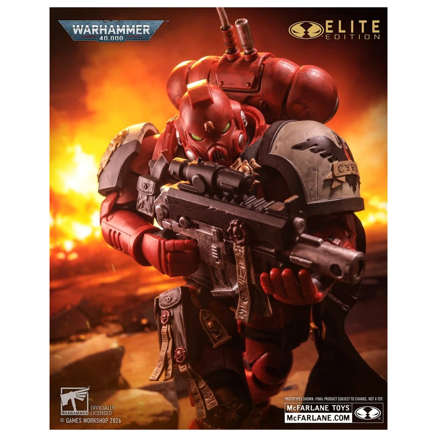 Warhammer 40,000 Dawn of War McFarlane Elite Edition akciófigura Captain Cyrus (Dawn of War 4) 20 cm termékfotó