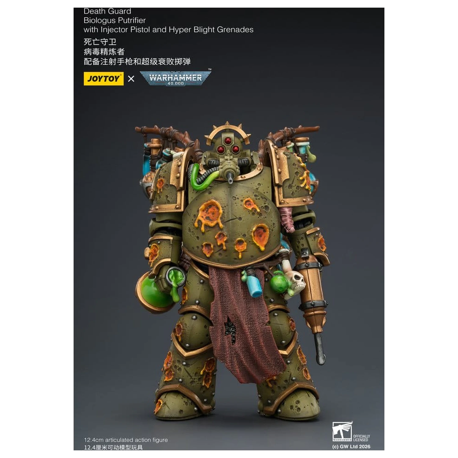 Warhammer 40,000 Death Guard Biologus Putrifier akciófigura 12 cm termékfotó