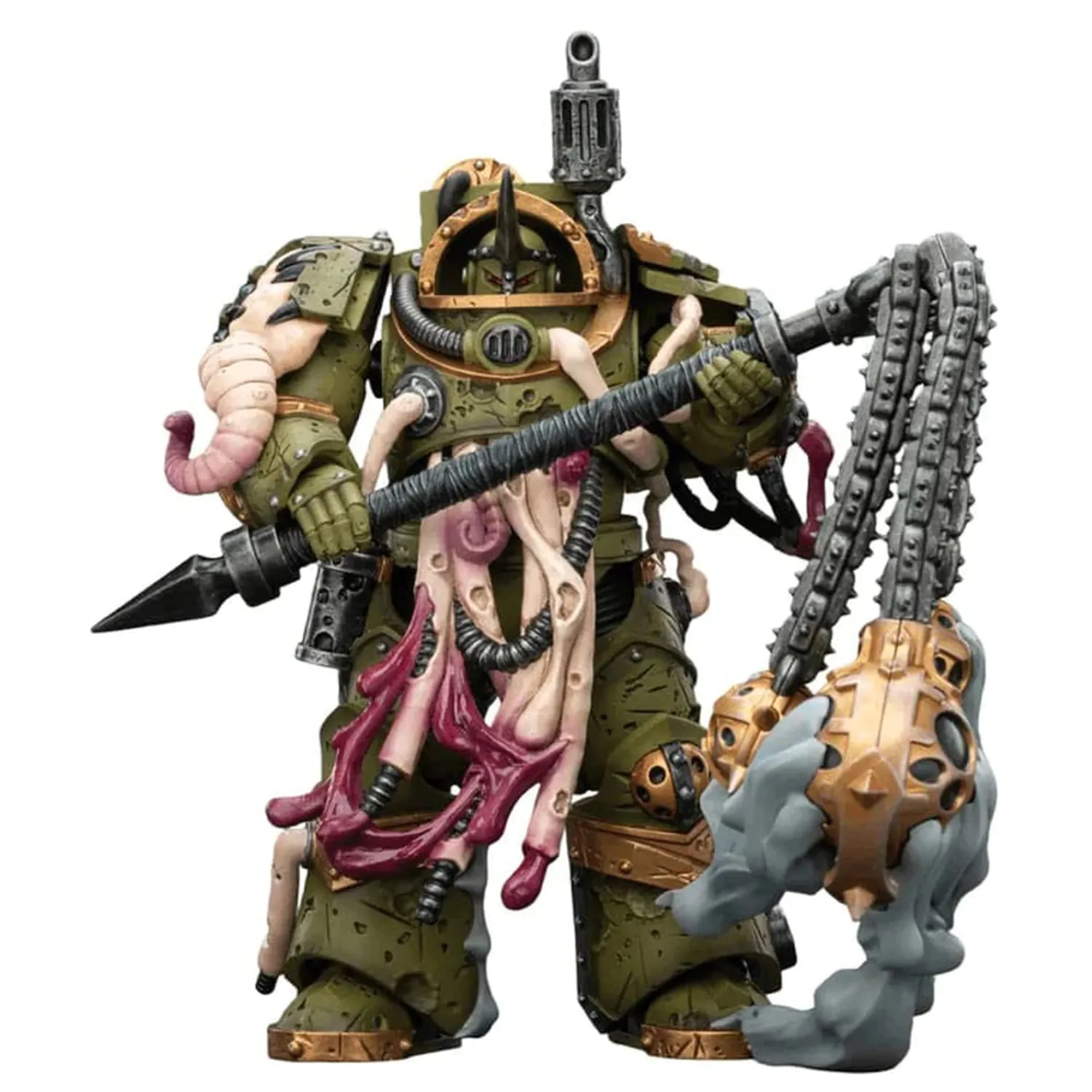 Warhammer 40,000 Death Guard Blightlord Terminator 2 with Flail of Corruption akciófigura 14 cm termékfotó