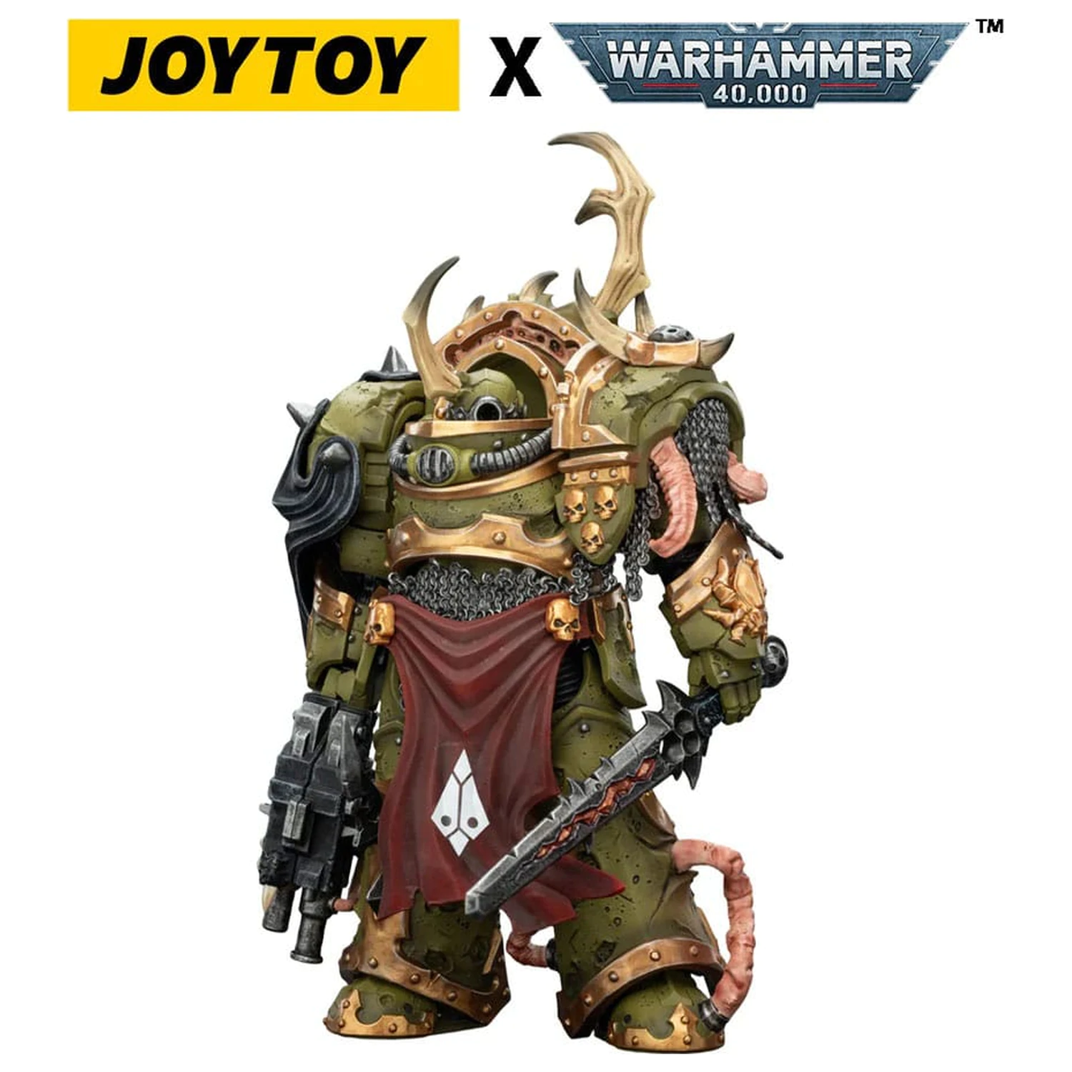 Warhammer 40,000 Death Guard Blightlord Terminator 3 with Combi-bolter and Bubotic Blade akciófigura 14 cm termékfotó