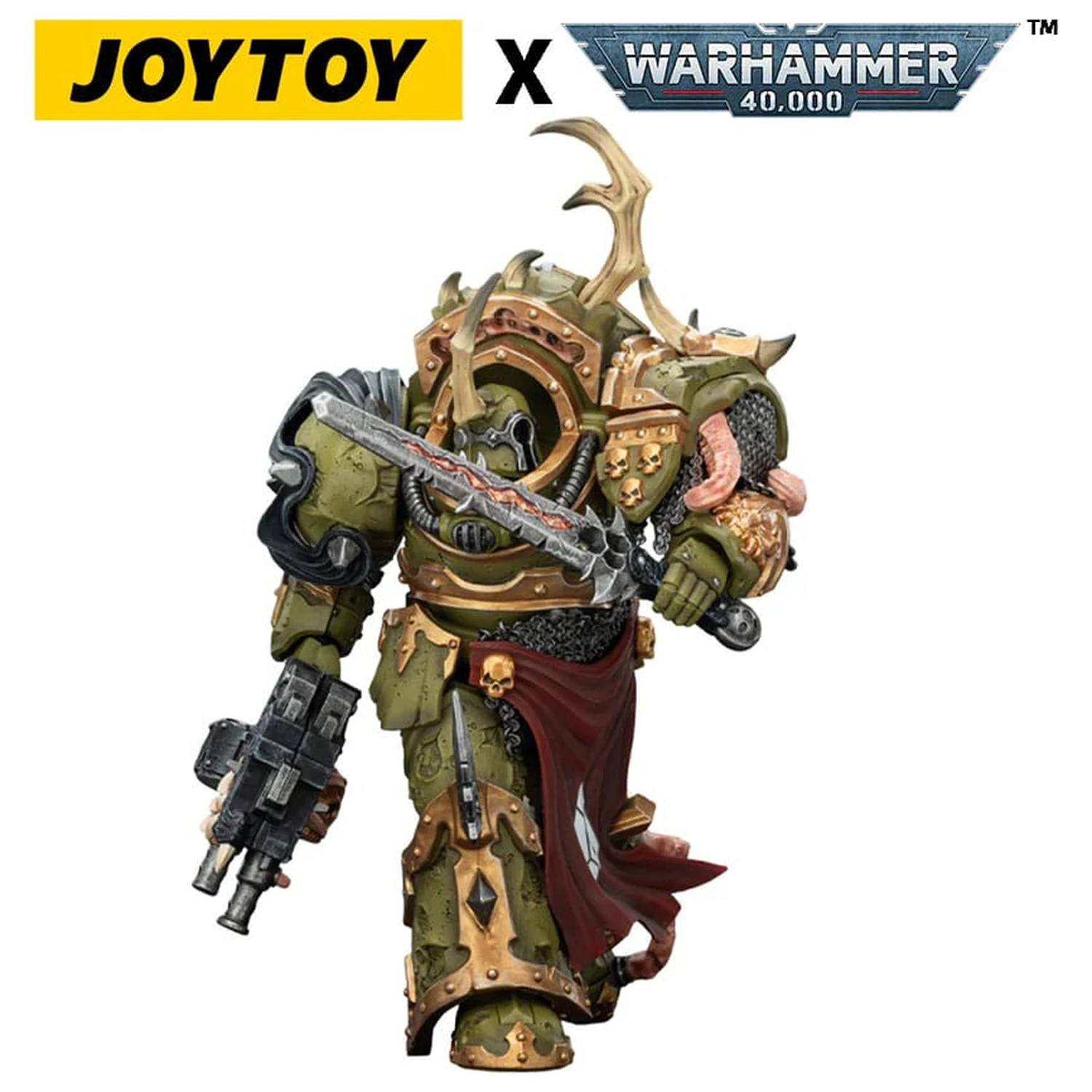 Warhammer 40,000 Death Guard Blightlord Terminator 3 with Combi-bolter and Bubotic Blade akciófigura 14 cm termékfotó