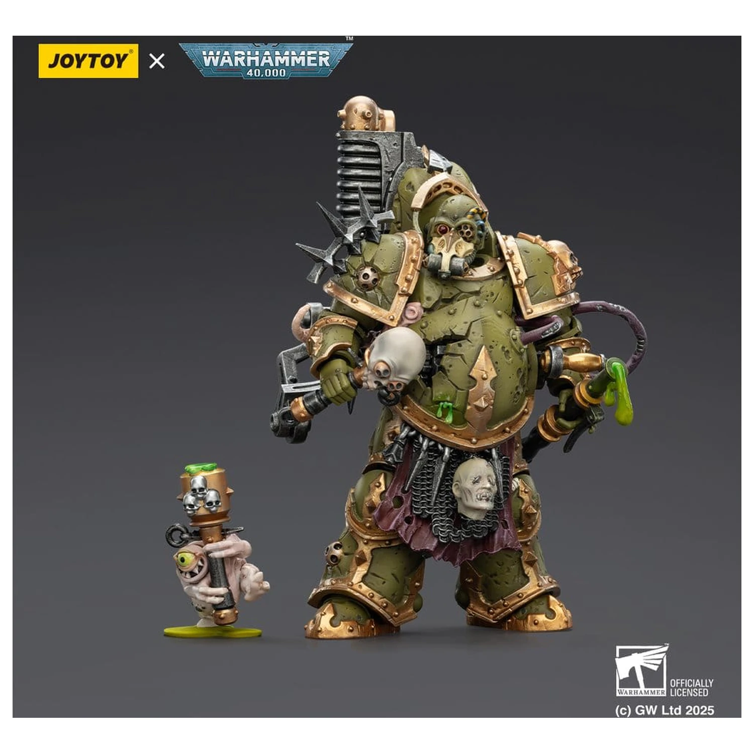 Warhammer 40,000 Death Guard Foul Blight spawn with Plague Sprayer akciófigura 12 cm termékfotó