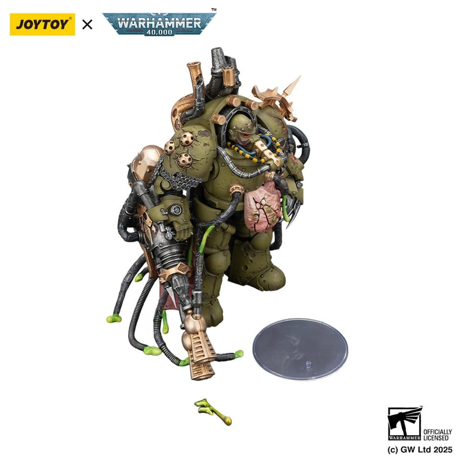 Warhammer 40,000 Death Guard Lord of Virulence with Power Fist and Twin Plague Spewer akciófigura 14 cm termékfotó