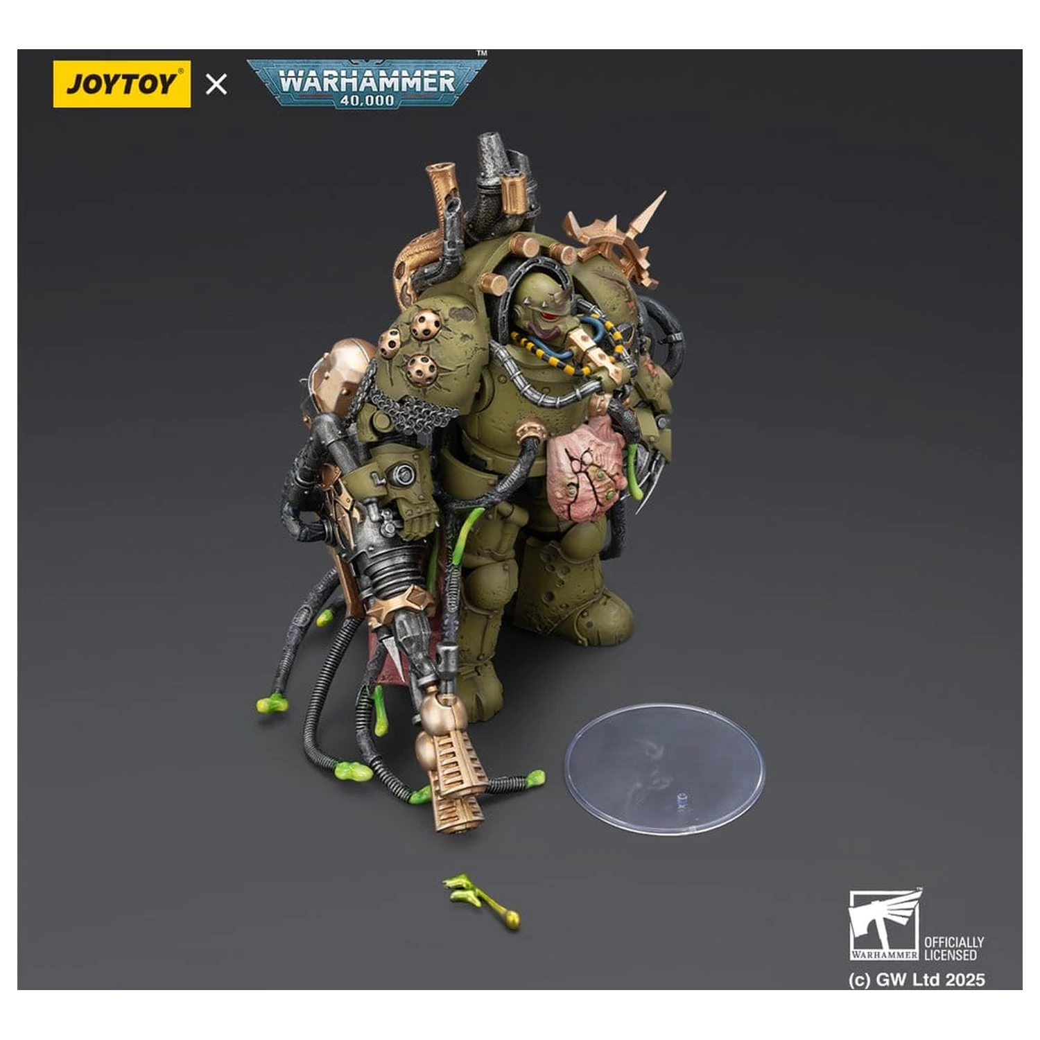 Warhammer 40,000 Death Guard Lord of Virulence with Power Fist and Twin Plague Spewer akciófigura 14 cm termékfotó