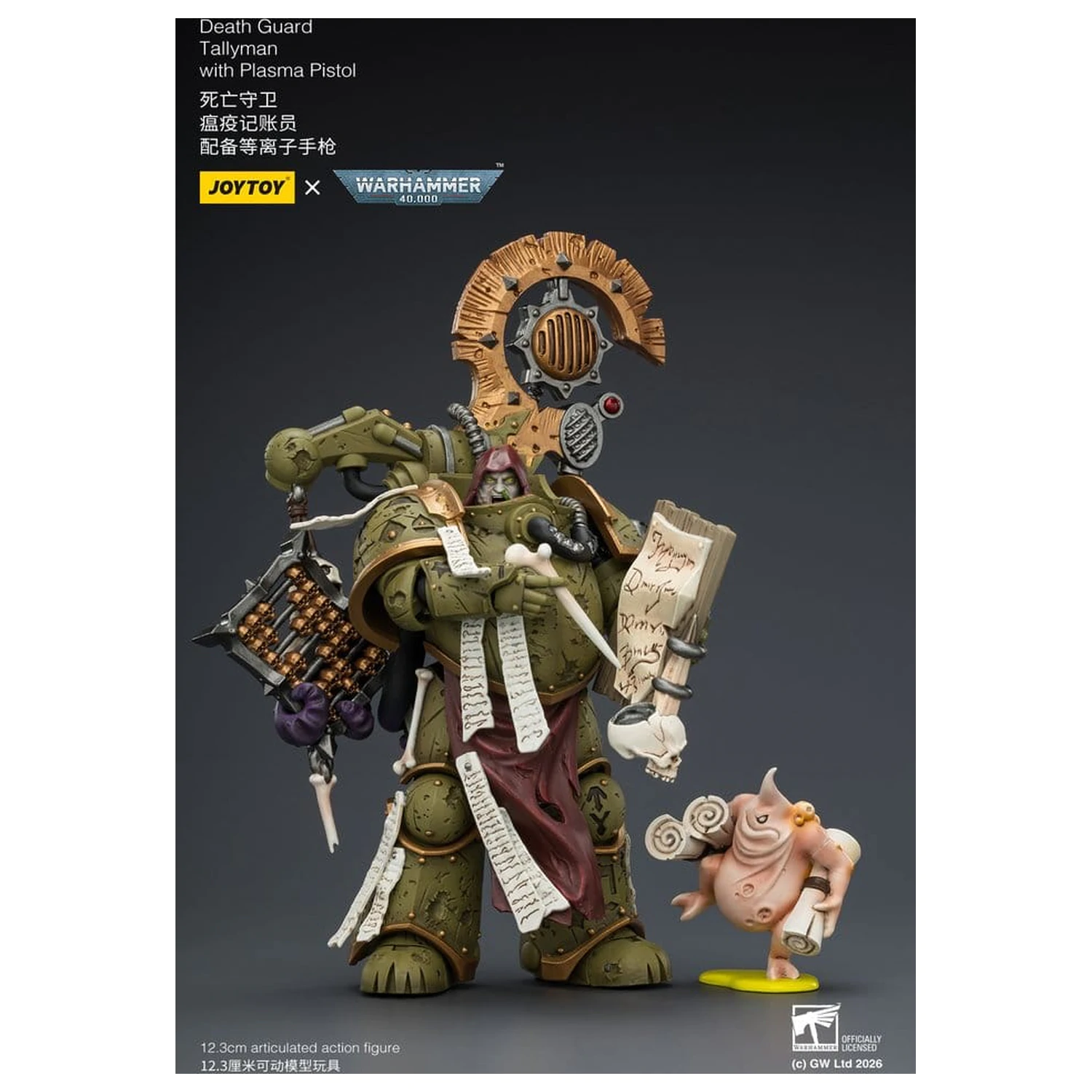 Warhammer 40,000 Death Guard Tallyman akciófigura 12 cm termékfotó